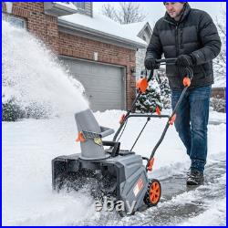 Outsunny 40V 18 Cordless Snow Blower with PU Auger, 1400W Brushless Motor