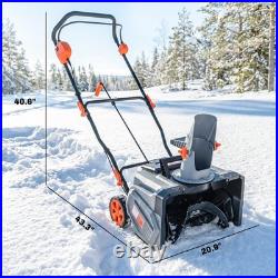Outsunny 40V 18 Cordless Snow Blower with PU Auger, 1400W Brushless Motor