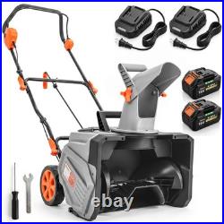 Outsunny 40V 18 Cordless Snow Blower with PU Auger, 1400W Brushless Motor