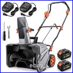 Outsunny 40V 18 Cordless Snow Blower with PU Auger, 1400W Brushless Motor