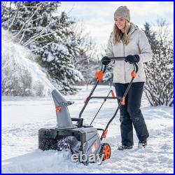 Outsunny 40V 18 Cordless Snow Blower with PU Auger, 1400W Brushless Motor