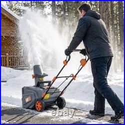 Outsunny 40V 18 Cordless Snow Blower with PU Auger, 1400W Brushless Motor