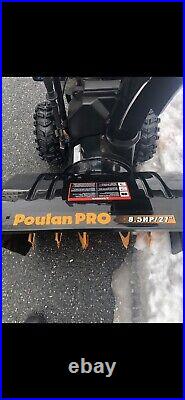 Poulan Pro Snowblower 27 Inch 8.5 Horsepower Electric Start Professional Series