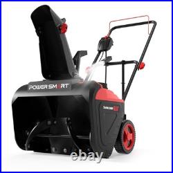 PowerSmart 15A Electric Snow Thrower, 21 Snow Blower with 180° Chute, LED Ligh