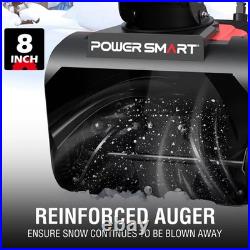 PowerSmart 15A Electric Snow Thrower, 21 Snow Blower with 180° Chute, LED Ligh PowerSmart 15A Electric Snow Thrower, 21 Snow Blower with 180° Chute, LED Ligh