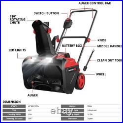 PowerSmart 21-Inch 40V Cordless Snow Blower, 980lbs/m, Brushless Motor, Compact PowerSmart 21-Inch 40V Cordless Snow Blower, 980lbs/m, Brushless Motor, Compact