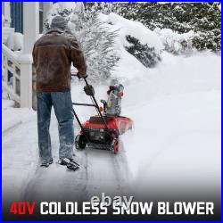 PowerSmart 21-Inch 40V Cordless Snow Blower, 980lbs/m, Brushless Motor, Compact PowerSmart 21-Inch 40V Cordless Snow Blower, 980lbs/m, Brushless Motor, Compact