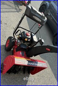 PowerSmart 24 2-Stage Electric Start Gas Snow Blower Heated Handles & LED