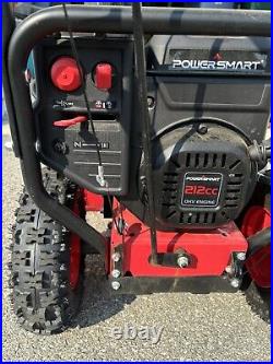 PowerSmart 24 2-Stage Electric Start Gas Snow Blower Heated Handles & LED