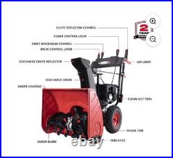 PowerSmart 24 Inch 2-Stage 212cc Engine Gas Powered Snow Blower PSSAM24 PowerSmart 24 Inch 2-Stage 212cc Engine Gas Powered Snow Blower PSSAM24