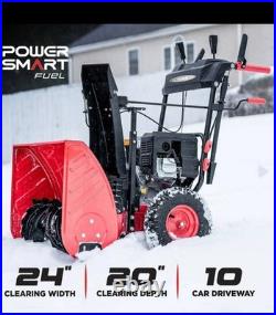 PowerSmart 24 Inch 2-Stage 212cc Engine Gas Powered Snow Blower PSSAM24 PowerSmart 24 Inch 2-Stage 212cc Engine Gas Powered Snow Blower PSSAM24