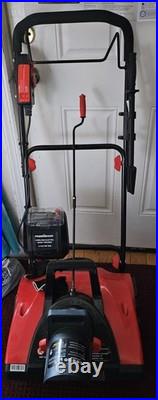 PowerSmart Cordless Electric Snow Thrower 40V Battery Single Stage Red