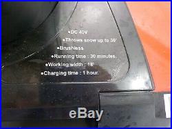 PowerSmart DB2401 Lithium-Ion 40V Cordless 18 Snow Blower
