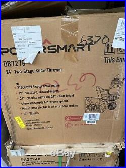 PowerSmart DB7279 24 2 Stage Gas Snow Blower with Electric Start
