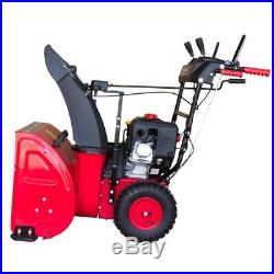 PowerSmart DB7624E 24 in. 212cc 2-Stage Electric Start Gas Snow Blower