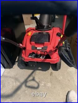 PowerSmart Gasoline Snow Blower, 21 in Clearing Width, Red/Black