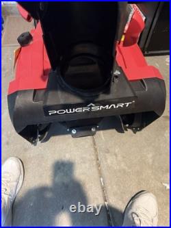 PowerSmart Gasoline Snow Blower, 21 in Clearing Width, Red/Black