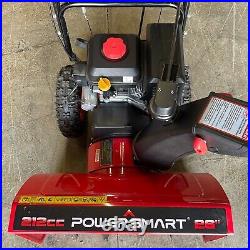 PowerSmart PSSHD26T Red Black 26 in 2-Stage Gas Electric Start Snow Blower
