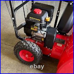 PowerSmart PSSHD26T Red Black 26 in 2-Stage Gas Electric Start Snow Blower