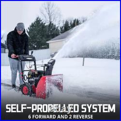 PowerSmart Snow Blower, Eletric Start, 212cc 4-Cycle, 180º Chute, Steel Auger PowerSmart Snow Blower, Eletric Start, 212cc 4-Cycle, 180º Chute, Steel Auger