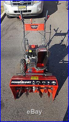 Power Smart DB7651 24-inch 208cc LCT Gas Powered 2-Stage Snow Thrower -Brand New