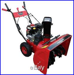 Power Smart DB7651 24-inch 208cc LCT Gas Powered 2-Stage Snow Thrower with Elect