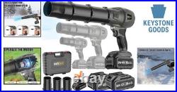 Powerful Cordless 20V Snow & Leaf Blower with Dual Batteries & Adjustable Nozzle Powerful Cordless 20V Snow & Leaf Blower with Dual Batteries & Adjustable Nozzle
