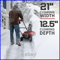 Powersmart Electric Snow Blower 21 In. Corded Snow Blower 15amp Led Light