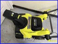 (READ) Ryobi RY40HPSN02 40V 21 single stage Snow Blower -Tool Only (READ) Ryobi RY40HPSN02 40V 21 single stage Snow Blower -Tool Only