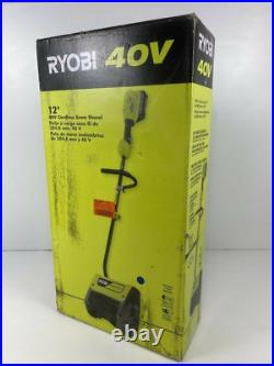 RYOBI 12 in. Cordless Electric One-Stage Snow Shovel with 4.0 Ah Battery & Charger