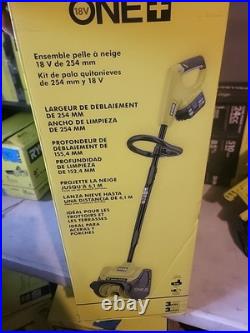 RYOBI 18V 10 in. Cordless Electric Snow Shovel with 4.0 Ah Battery and Charger