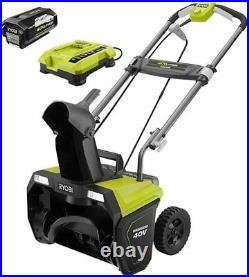 RYOBI 20 in. 40-V Cordless Electric Snow Blower NEW FREE SHIPPING