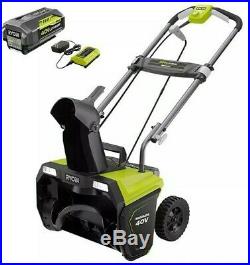 RYOBI 20 in. Cordless Snow Blower 40v with LED Headlights BRUSHLESS