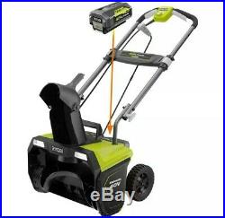 RYOBI 20 in. Cordless Snow Blower 40v with LED Headlights BRUSHLESS