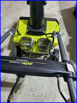 RYOBI 20 in. Cordless Snow Blower 40v with LED Headlights BRUSHLESS