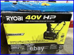 RYOBI 40V Brushless Single-Stage Cordless Snow Blower with Battery, Local Pickup