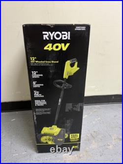 RYOBI 40V Cordless 12-inch Wheeled Snow Shovel RY408013 (Tool-Only)