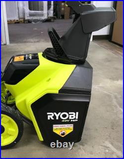 RYOBI 40V HP Brushless 18 in. Single-Stage Cordless Electric Snow Blower GR
