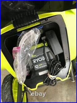 RYOBI 40V HP Brushless 18 in. Single-Stage Cordless Electric Snow Blower KIT, GR