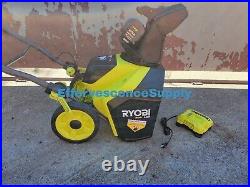 RYOBI 40V HP Brushless 18 in. Single-Stage Cordless Electric Snow Blower with 6a