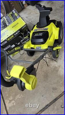 RYOBI 40V HP Brushless 21 in Single Stage Cordless Snow Blower RY40HPSN02K2