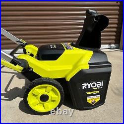 RYOBI 40V HP Brushless Whisper 21 in. Cordless Single-Stage Snow Blower RY408010