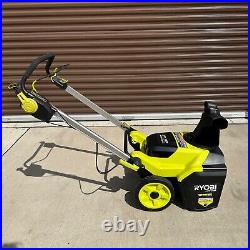 RYOBI 40V HP Brushless Whisper 21 in. Cordless Single-Stage Snow Blower RY408010