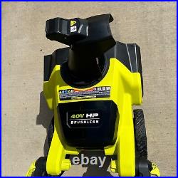 RYOBI 40V HP Brushless Whisper 21 in. Cordless Single-Stage Snow Blower RY408010