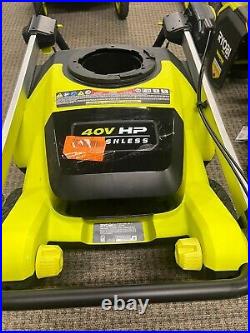 RYOBI 40V HP Brushless Whisper 21 in. Cordless Single-Stage Snow Blower RY408010