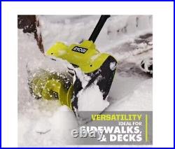 RYOBI ONE+ 18V 10 Cordless Electric Snow Shovel with 4.0 Ah Battery & Charder