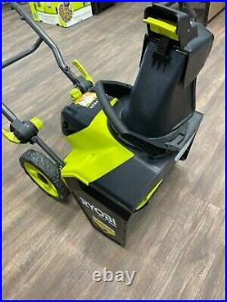 RYOBI RY40809 HP Brushless 18 in. Single-StageCordless Electric Snow Blower, GR