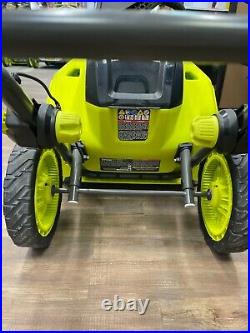 RYOBI RY40809 HP Brushless 18 in. Single-StageCordless Electric Snow Blower, GR