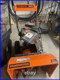 Remington RM2410 Gas Snow Blower 24 in Clearing Width Electric Start Orange