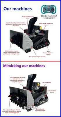 Remote Controlled Track Snow Blower 39 Width Gasoline 15HP Any Color You OEM